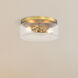 Rose Marie 2 Light 13 inch Brushed Gold Flush Mount Ceiling Light